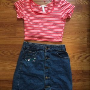 Skirt and top